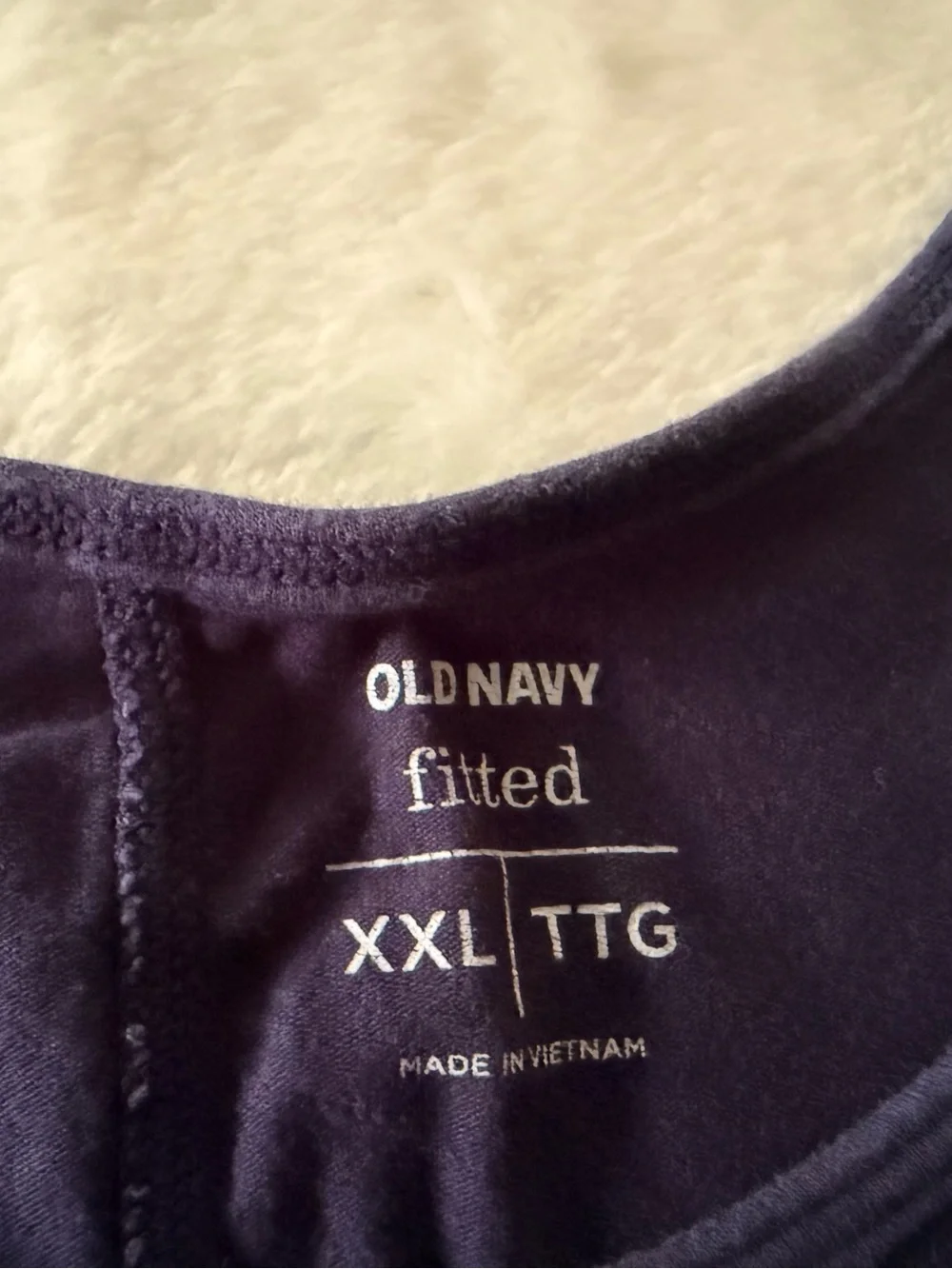 Old Navy Blue Fitted Tank Top XXL - Picture 3 of 5